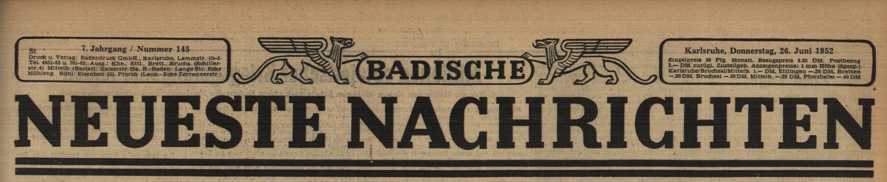 BNN 26.06.1852 Das Schulwandbild in Palmbach wird restauriert.