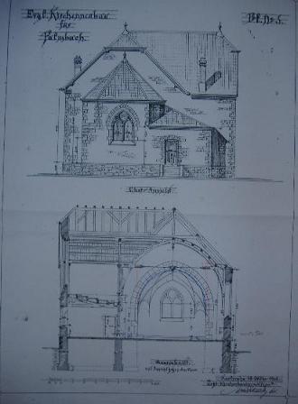 Plan Waldenserkirche 1906 Plan Waldenserkirche 1906