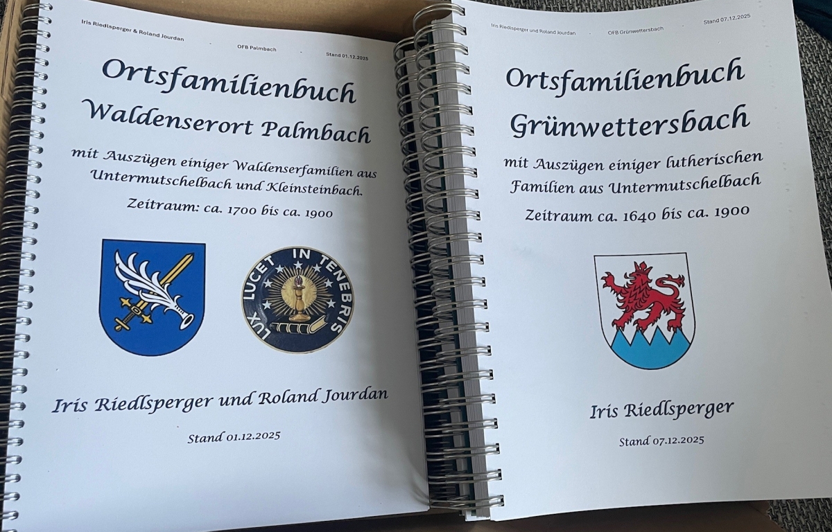 Ortsfamilienbücher Palmbach und Grünwettersbach 12/2025